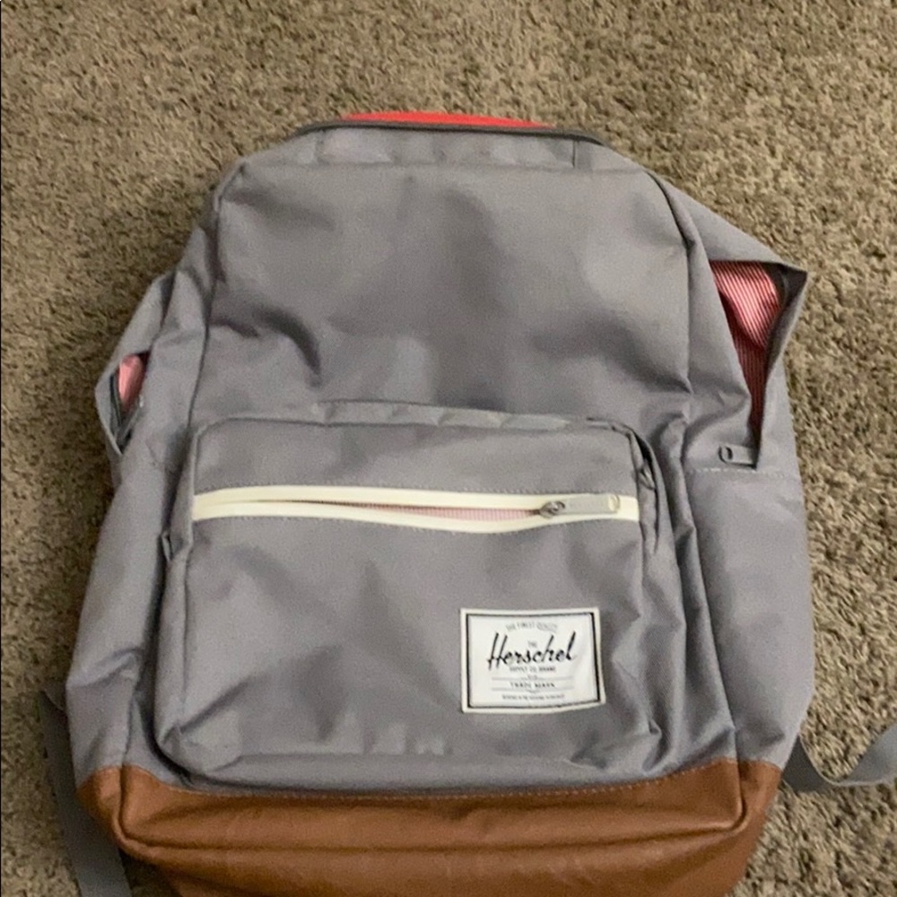 Herschel grey backpack with computer space